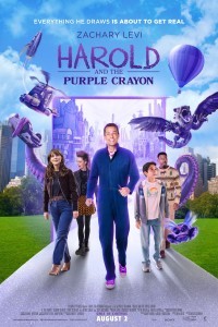 Harold and the Purple Crayon (2024) Hollywood Hindi Dubbed Poster