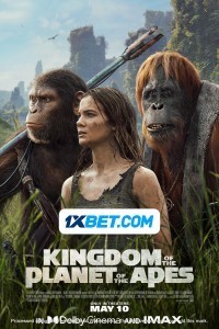 Kingdom of the Planet of the Apes (2024) Hollywood Hindi Dubbed Poster
