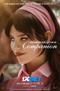 Companion (2025) Hollywood Hindi Dubbed Poster