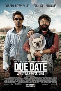 Due Date (2010) Hollywood Hindi Dubbed Poster