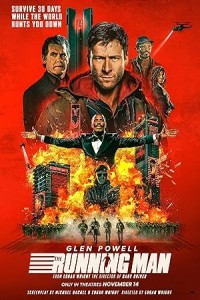 The Running Man (2025) Hollywood Hindi Dubbed Poster
