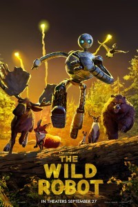 The Wild Robot (2024) Hollywood Hindi Dubbed Poster